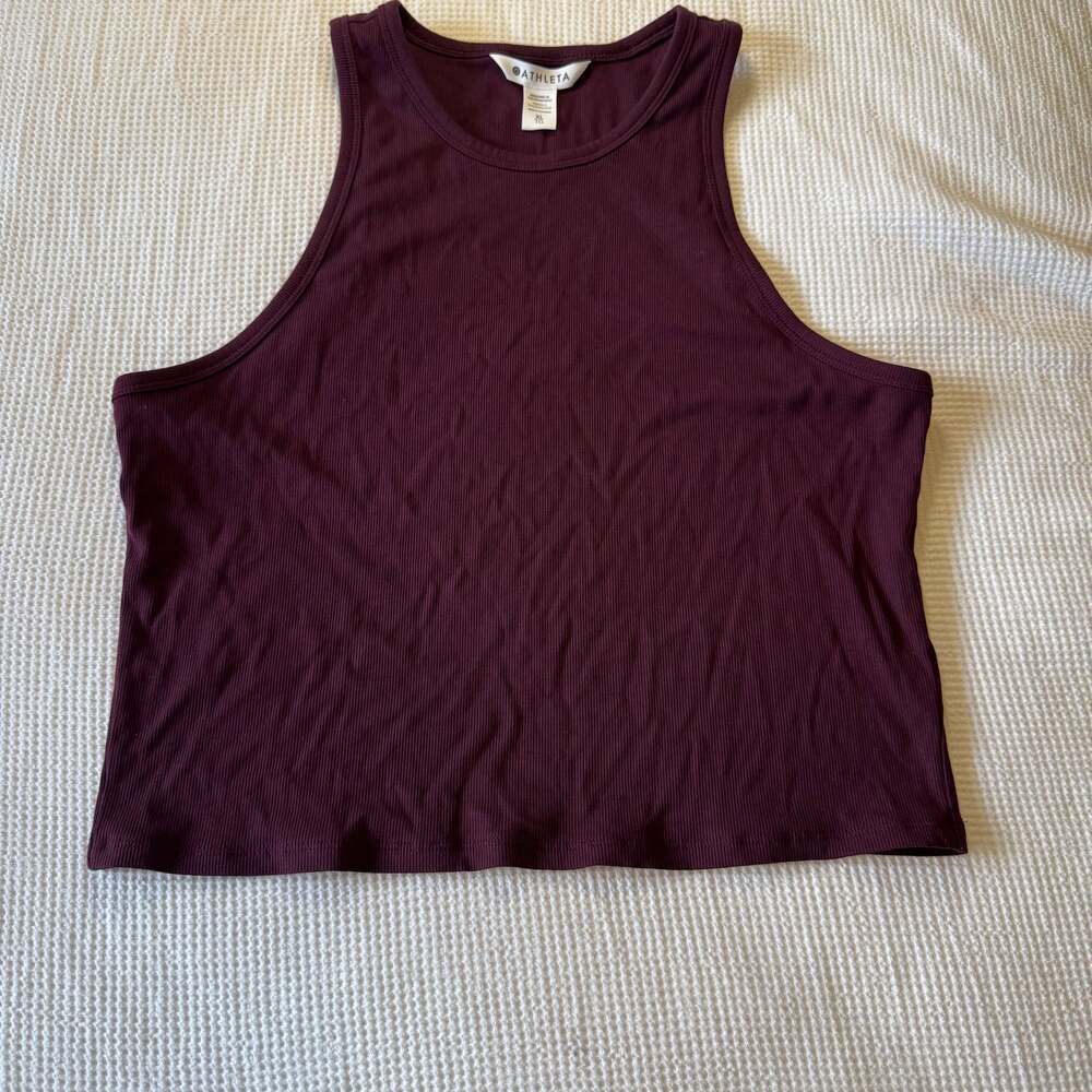 Athleta Renew Seamless Rib Crop Tank - XL